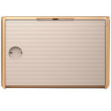 Beosound Level Speaker Gold Tone Alu (Cover Light Oak)