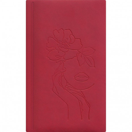 Raamatkalender NÄDAL B6, kõvaköide, FASHION kaaned (PUNANE) 00265/40090