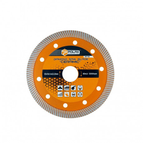 Polax Diamon saetera "Ceramic" 125x1,4x22,23 mm