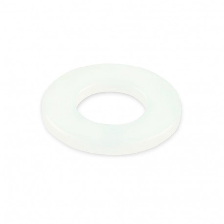 WASHER M 3 PLASTIC WHITE DIN125/40PCS