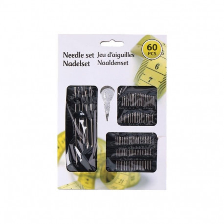 õmblusnõelad 60 tk mt sinine