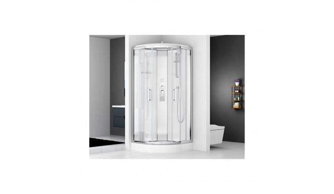 CHROME QUICK INSTALL SHOWER CABIN