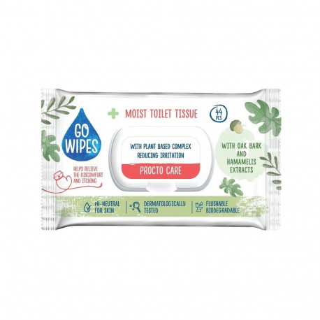 GOWIPES WET WC PAPER PROCTO CARE 44PCS