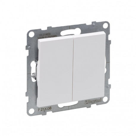 2G kahepoolne lüliti automaatsed klemmid valge