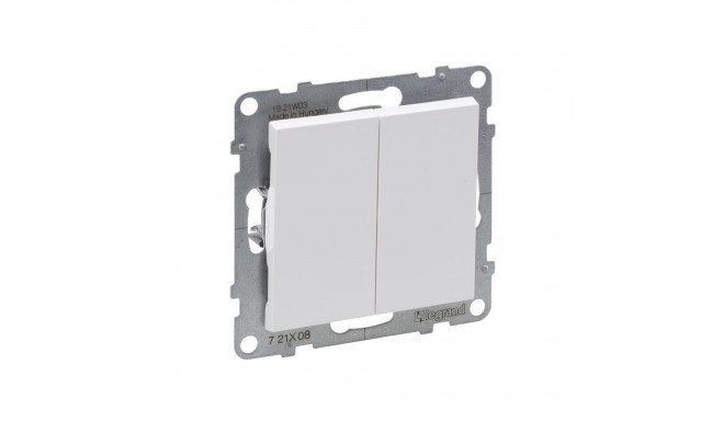 2G kahepoolne lüliti automaatsed klemmid valge