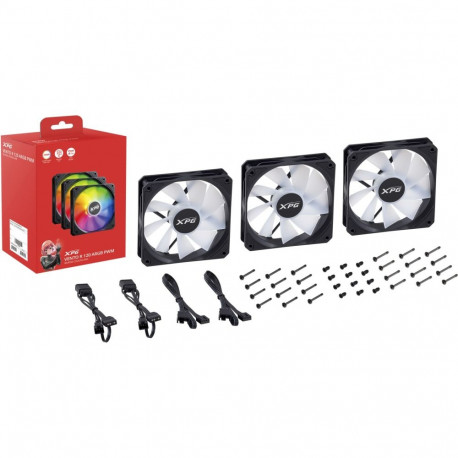 ADATA XPG VENTO  120 3 PACK REVERSE COOLING FAN RGB BLACK
