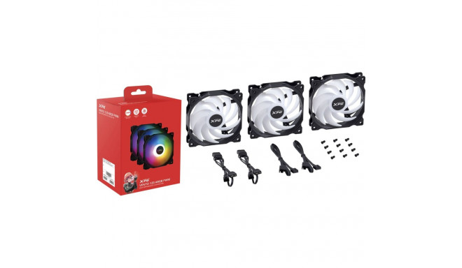 ADATA XPG VENTO 120 3er PACK RGB must ventilaatorid