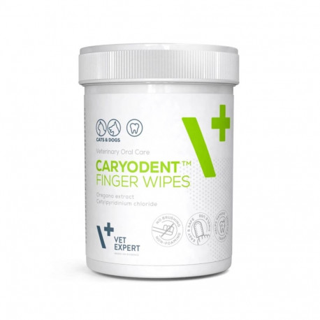 VETEXPERT Caryodent sõrmesalvrätid koera vitamiinid 100 ml