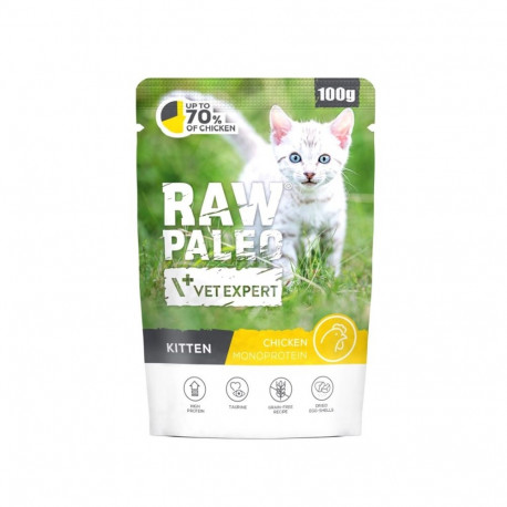 VETEXPERT Raw Paleo Kitten Chicken märg kassitoit 100g