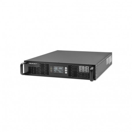 Qoltec 52285 uninterruptible power supply (UPS) Double-conversion (Online) 1 kVA 1000 W 2 AC outlet(
