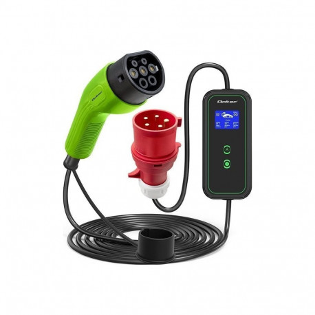 Qoltec Mobile charger for EV cars 2-in-1 Type 2 7kW 230V CEE 3 PIN