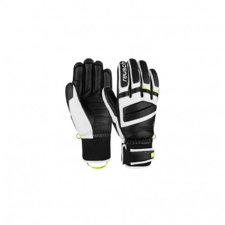 REUSCH MASTER PRO GLOVES SIZE 8.5 black, white and yellow