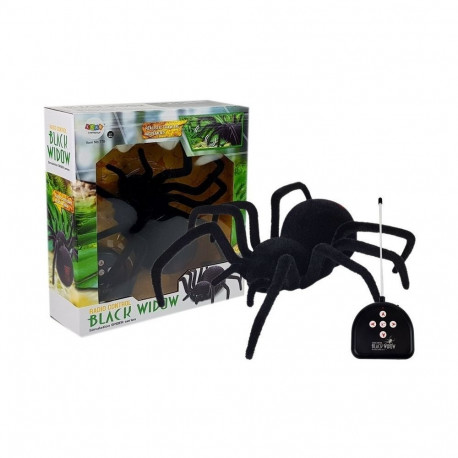 Duży Włochaty Pająk Zdalnie Sterowany Czarna Wdowa
