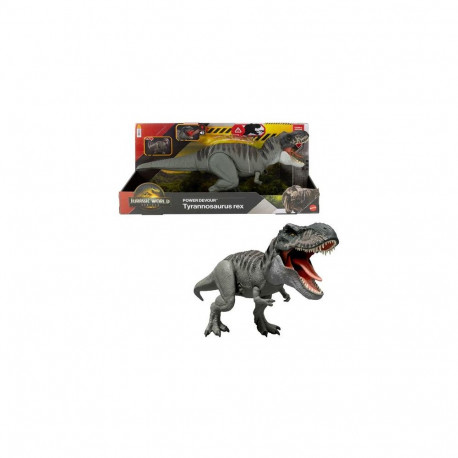 Jurassic World Rebirth Power Devour Tyrannosaurus Rex Dinosaur Figure, Constant Chomp Lights &am