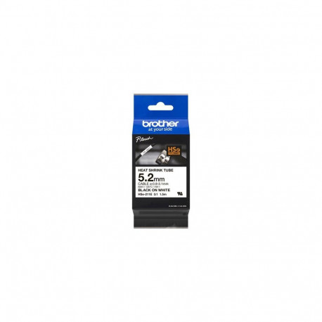 Brother HSE-211E label-making tape Black on white