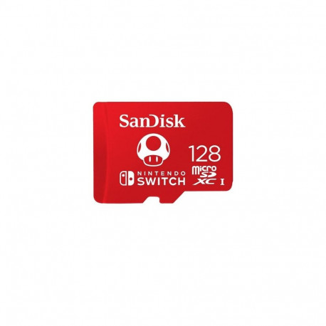 SanDisk Nintendo Switch MicroSDXC Card 128 GB Class 10 UHS-I/U3 A1 V30 (SDSQXAO-128G-GNCZN)