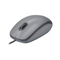 Logitech M110 Silent Wired Mouse, USB Type-A, 1000 DPI, Mid Grey Logitech M110 Silent Wired Mouse, USB Type-A, 1000 DPI, Mid Grey