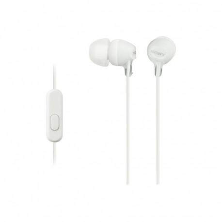 Sony | EX series | MDR-EX15AP | In-ear | White