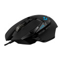 Logitech G502 HERO juhtmega mängurihiir, USB Type-A, optiline, 25600 DPI, must