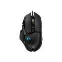 Logitech G502 HERO Wired Gaming Mouse, USB Type-A, Optical, 25600 DPI, Black