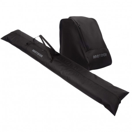 Zestaw narciarski Meteor Croma torba+pokrowiec czarny 17313