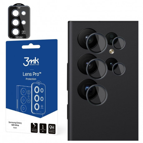 3mk telefonikaamera kaitseklaas Samsung Galaxy S23 Ultra, must