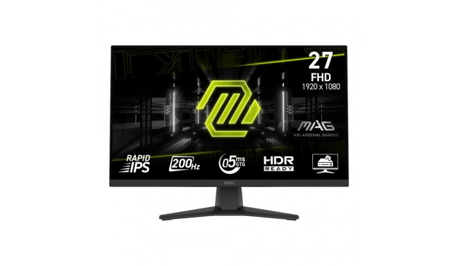 MSI MAG 272F 27inch Rapid IPS FHD 16:9 200Hz 300cd/m2 0.5ms HDMI 2.0 DP 1.2a