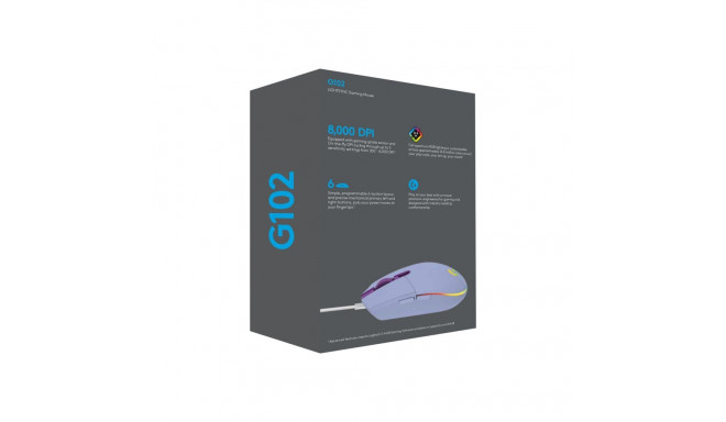 LOGITECH G102 LIGHTSYNC - LILAC - EER