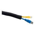MULTIBRACKETS Universal Cable Sock Self Wrap Basic 19mm Black 50m