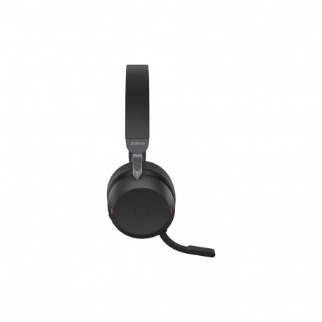 JABRA Evolve2 75 Headset on-ear Bluetooth wireless active noise cancelling USB-A noise isolating bla