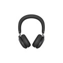 JABRA Evolve2 75 Headset on-ear Bluetooth wireless active noise cancelling USB-A noise isolating bla