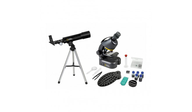 Compact telescope and microscope set