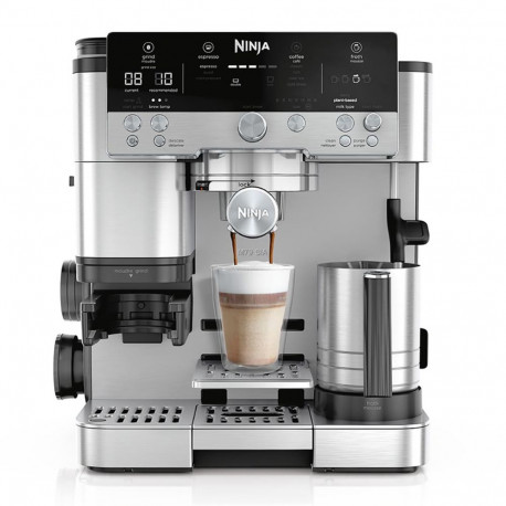 Ninja espressomasin ES601EU 1650W 3-in-1 piimavahustajaga, hõbedane