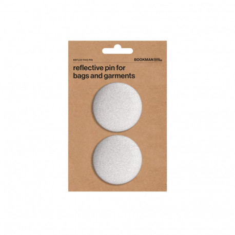 Helkur BOOKMAN Reflective Pin, ümmargune, hõbe