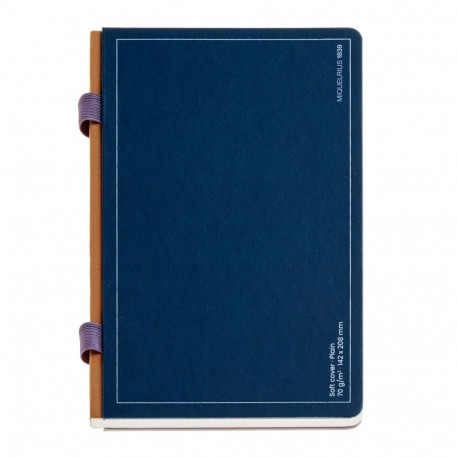 Märkmik A5 DOUBLE INTERIOR BLUE tühi + täpiline sisu 96 lehte Miquelrius