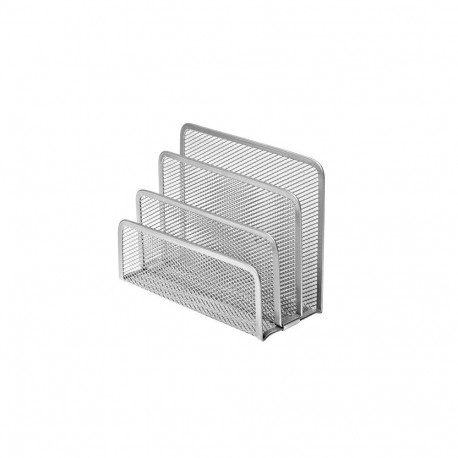 Paberihoidja 3 lahtriline, hõbe metallvõrk mõõt 17.8x7.6x12cm Forofis