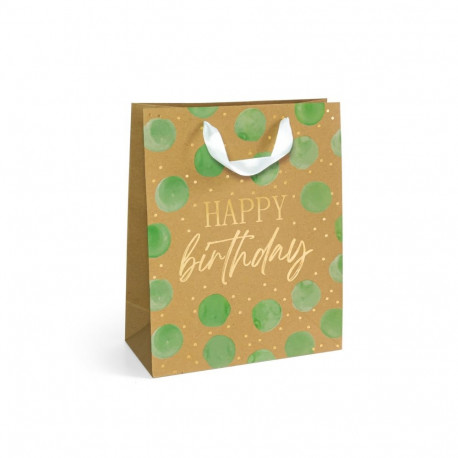 Kinkekott Birthday Green L - 32x12x26cm