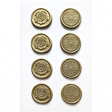 Kirjapitsatid - kuldsed roosid ja mandalad, 8tk