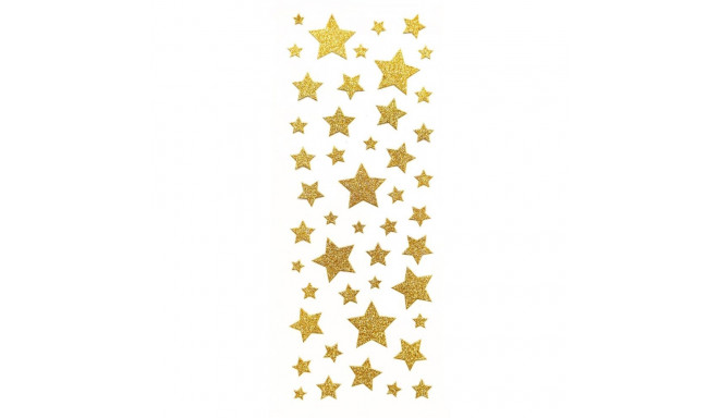 Glitter kleebised - Kuldsed tähed, 47tk