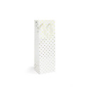 Kinkekott White Gold Dots, pudelile