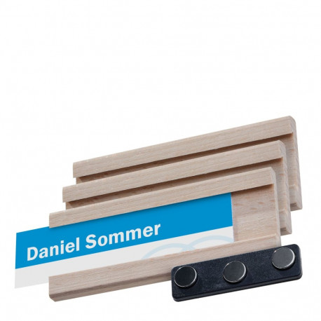 Magnetkinnitusega puidust rinnasilt Forest - erinevad suurused