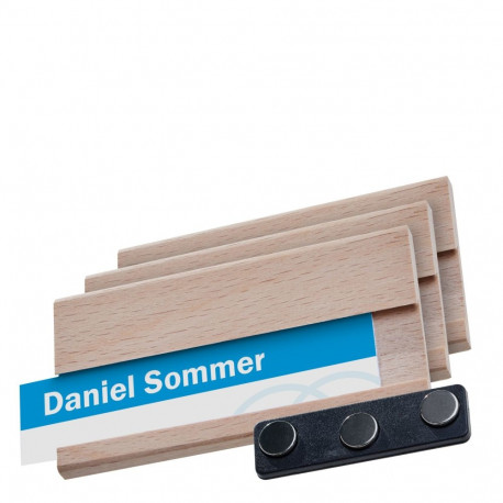 Magnetkinnitusega puidust rinnasilt Forest - erinevad suurused