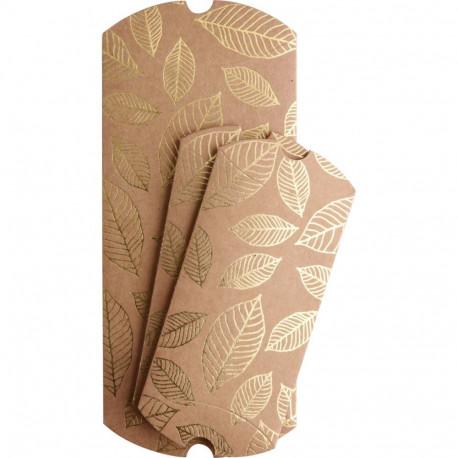 Kinkekarbid Golden Leaves, 3tk