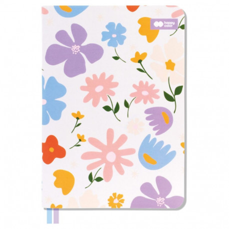 Märkmik BLOOM Pastel  - A5, ruudulised lehed, 80lk