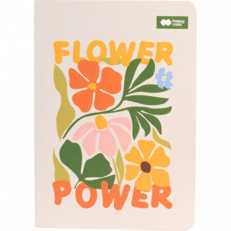 Märkmik BLOOM Boho - 18x11.5cm, jooneline, 32lk