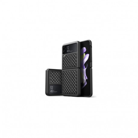Dux Ducis Samsung Galaxy Z Flip 4 leather case Venice Black