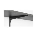 SINGLE BRACKET 250 MM BLACK