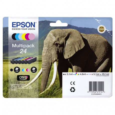 Epson multipakk Claria Photo HD BK/C/M/Y/LC/LM T 242 T 2428