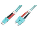 DIGITUS Fiber Optic Patch Cord, LC/SC Multimode 50/125 µ, OM3, Duplex, 5m