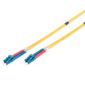 DIGITUS Fiber Optic Patch Cord, LC to LC Singlemode 09/125 µ, Duplex Length 1m
